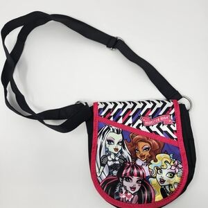 Monster High Black and Pink Crossbody Bag